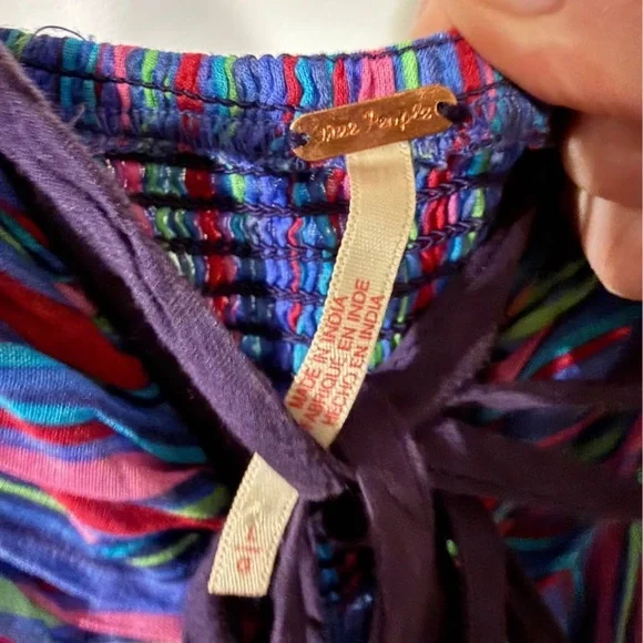 Free People Dream Weaver Maxi Dress in Aqua Combo - Picture 2 of 7